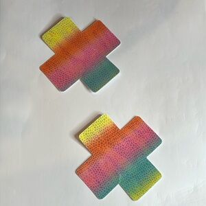 Rainbow Pasties NWT 3”x3”
